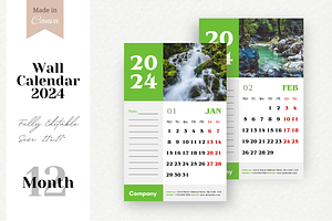 Canva Frame Wall Calendar 2024