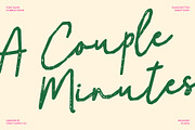 CS Brisa Stamp, a Script Font by Craft Supply Co. (Thumbnail 2 of 8)