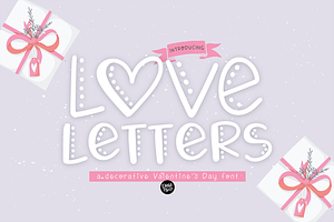 LOVE LETTERS Valentine's Day Font