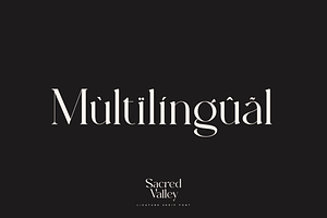 Sacred Valley - Ligature Serif Font