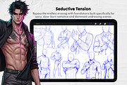 Dark Romance Male Procreate Stamps, a Brush Add-On by Selentaori Studio (Thumbnail 7 of 12)