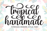 Tropical Handmade | Script Font, a Handwritten Font by Scratchones (Thumbnail 1 of 9)