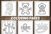 Breast Cancer Coloring Pages, a Person Illustration by Design Station (Thumbnail 3 of 5)