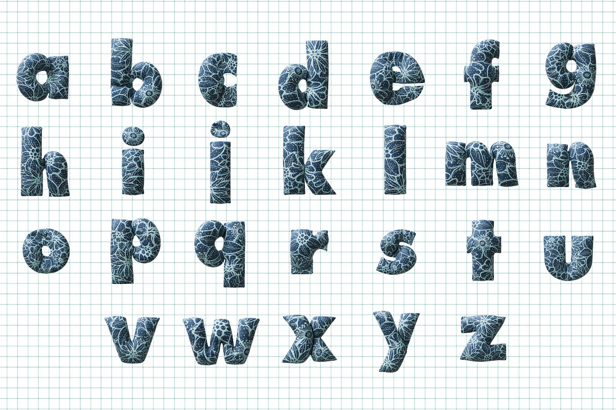 78 Soft Alphabet Clipart Set 2, a Graphic by AyusTrojDesigns