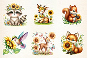 Spring Animal Sunflowers Sublimation, an Animal Illustration by DreamArtGraphic (Thumbnail 2 of 4)