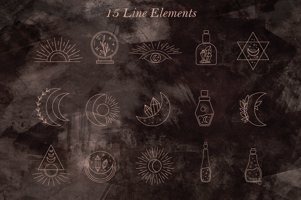 AESTHETIC MAGIC BUNDLE, a Decorative Illustration by roskque (Photo 11 of 69)