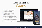 Navy Wedding Website Invitation, a Landing Page Template by Everyday Perfection (Thumbnail 5 of 10)