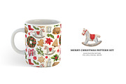 Merry Christmas. Cliparts+Patterns., a Food Illustration by OlyaGutArt (Thumbnail 4 of 7)