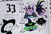 Stickers WITCHY vibe, an Animal Illustration by Victoria Bat (Thumbnail 2 of 5)
