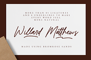 Bromrose Sands Signature, a Script Font by Rillatype (Thumbnail 8 of 13)