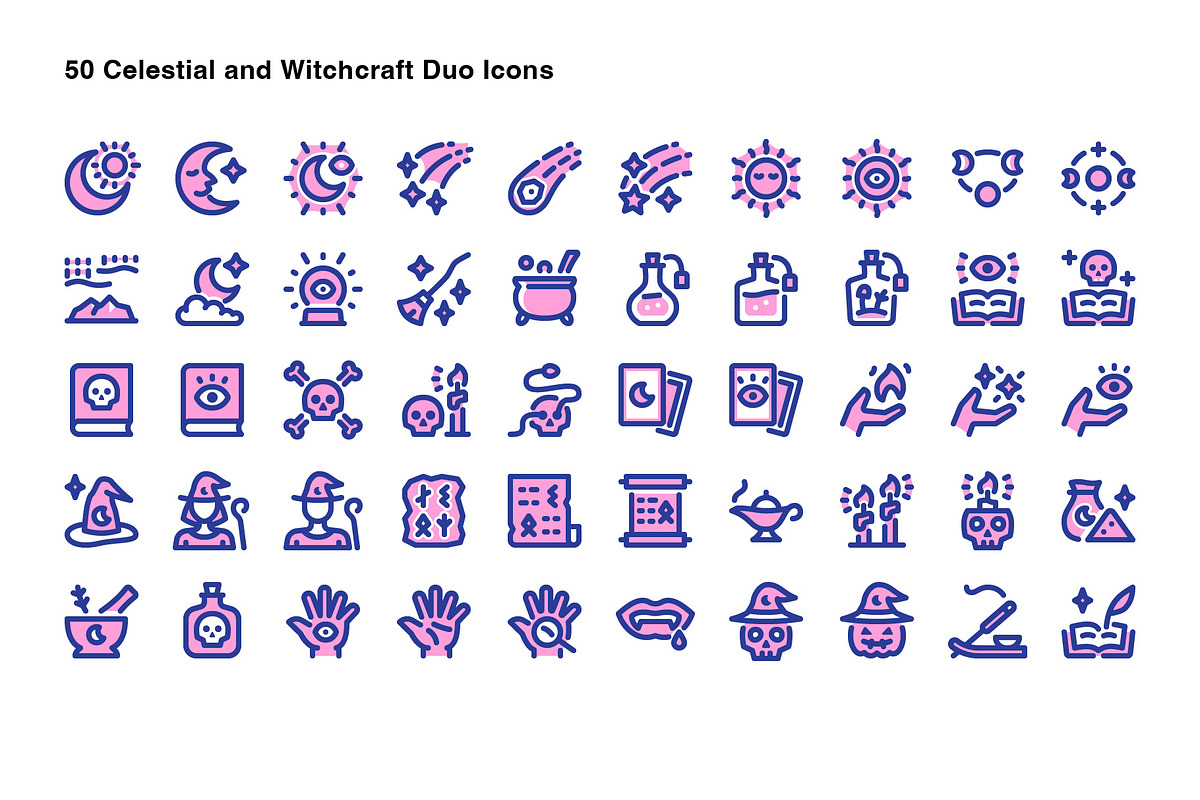 Celestial and Witchcraft Duotone, an Outline Icon by Ayub_Irawan (Photo 2 of 2)