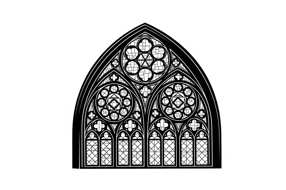 Gothic Church Window Frame Bundle, an Illustration by jahid234 (Photo 22 of 31)