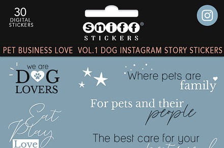 Pet Business Dog Digital Stickers