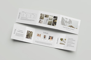 A4 Landscape Trifold Brochure Mockup