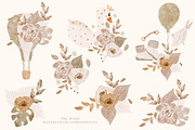 Watercolor Boho Baby Nursery Set, an Animal Illustration by Pati Paints (Thumbnail 7 of 15)