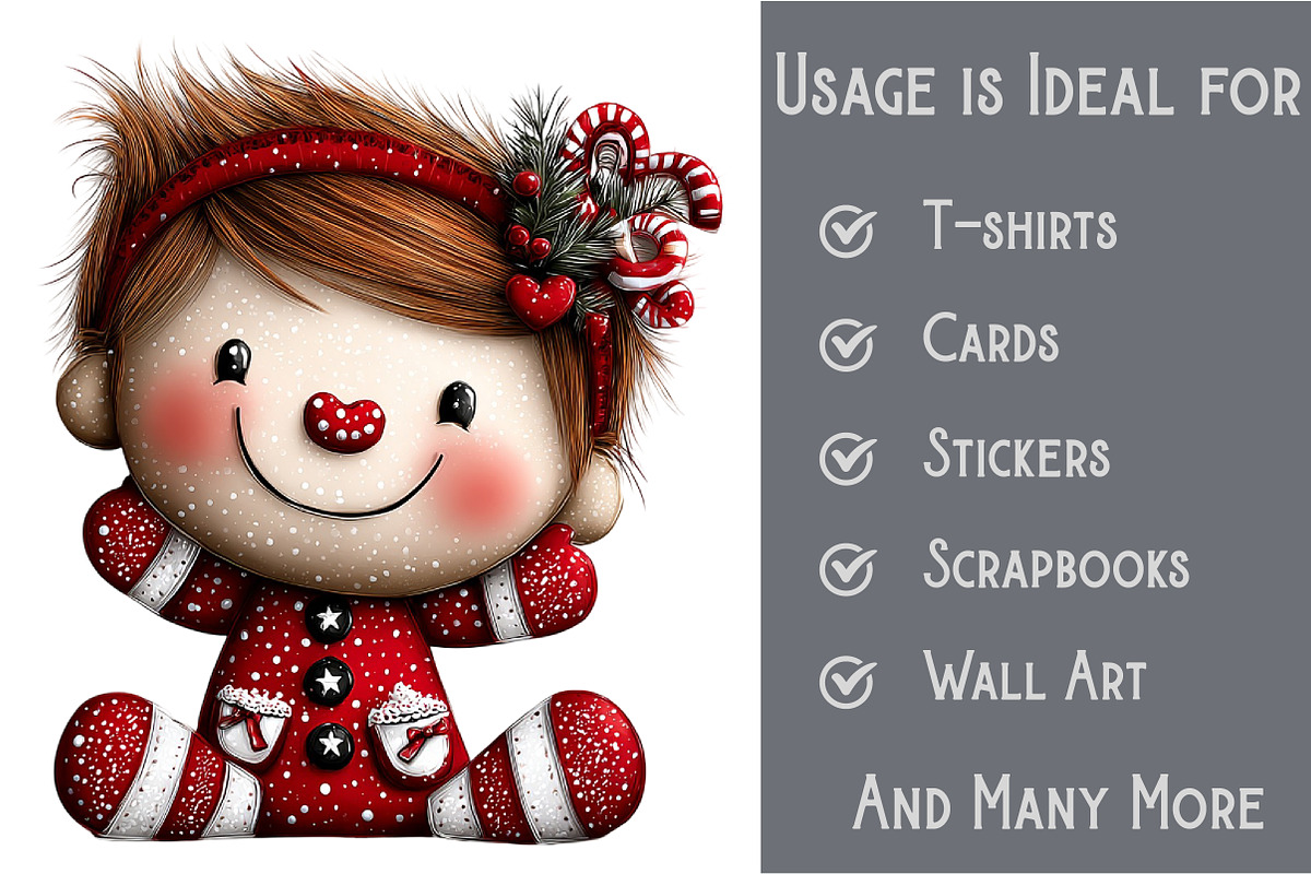 Christmas Clipart Bundle, an Illustration by Pixels.Craft (Photo 3 of 6)