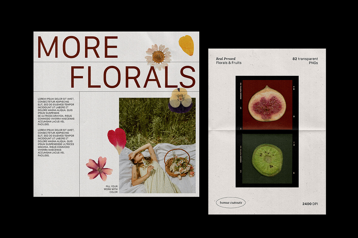 PRESSED BOTANY Floral & Fruit Cutout, an Object Graphic by Desert Poetic (Photo 2 of 10)