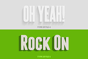 Extruded CSS Type Styles (+PSD), a Templates & Theme by Rex Rainey (Thumbnail 5 of 5)