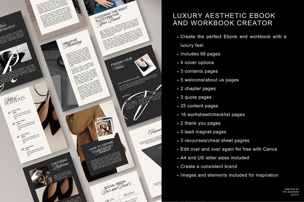 Canva | Luxury Ebook & Workbook, a Templates & Theme by thebusinessoutfit (Photo 3 of 14)