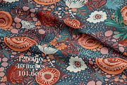 Boho Blossom Seamless Patterns, a Pattern Graphic by OlgaRom (Thumbnail 4 of 9)