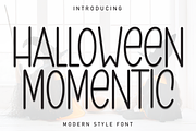 Halloween Momentic | Script Font, a Script Font by Scratchones (Thumbnail 1 of 8)