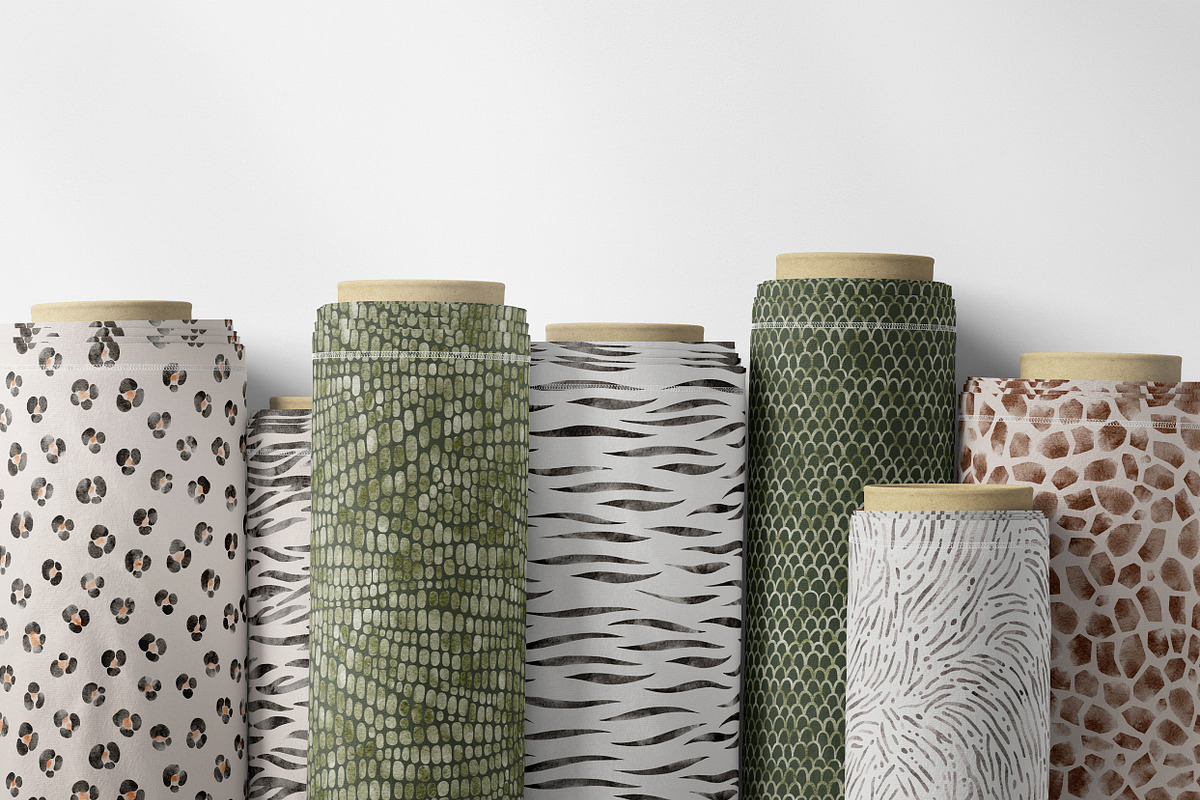 ANIMAL SKIN watercolor patterns, a Pattern Graphic by erasovas (Photo 5 of 8)