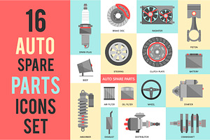 16 Auto Spare Parts Set