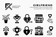 Girlfriend Love Collection, a Solid Icon by Akatype Studio (Thumbnail 1 of 3)