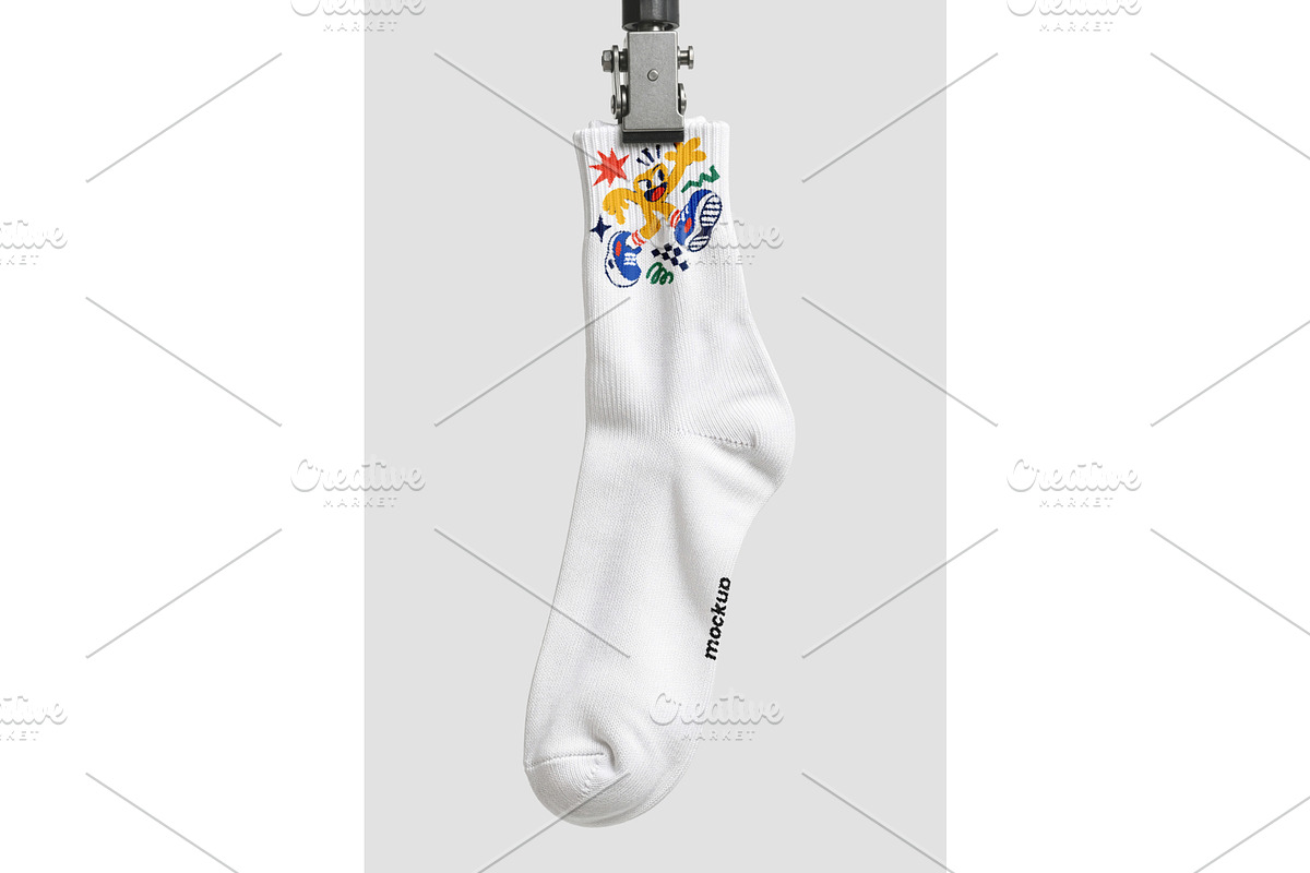 Realistic Socks Mockup, a Merchandise Mockup by Mockthethics. (Photo 3 of 4)