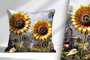 Mechanical Sunflowers, a Work Illustration by Sharon Schwalbe (Thumbnail 1 of 4)