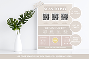Beige Scan to Pay Sign, a Poster Template by SunshineStudioBoutique (Thumbnail 2 of 10)