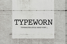 TypeWorn Typewriter-style Font