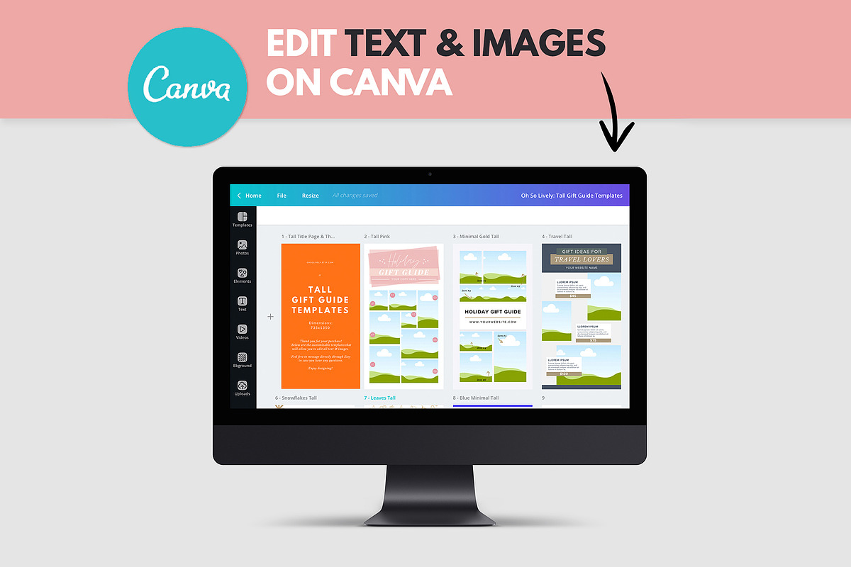 Pinterest Gift Guide Templates, a Mockup by Oh so Lively (Photo 6 of 7)