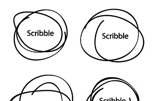 Hand Drawn Circles. Vector Logo