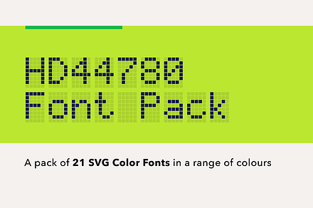 LCD HD44780 - Color Pixel Font, a Font by SelfBuild Type