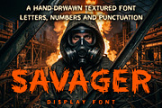 SAVAGER display font, a Sans Serif Font by DGIM studio (Thumbnail 1 of 7)