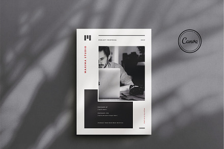Proposal Canva, a Magazine Template by Occy Design