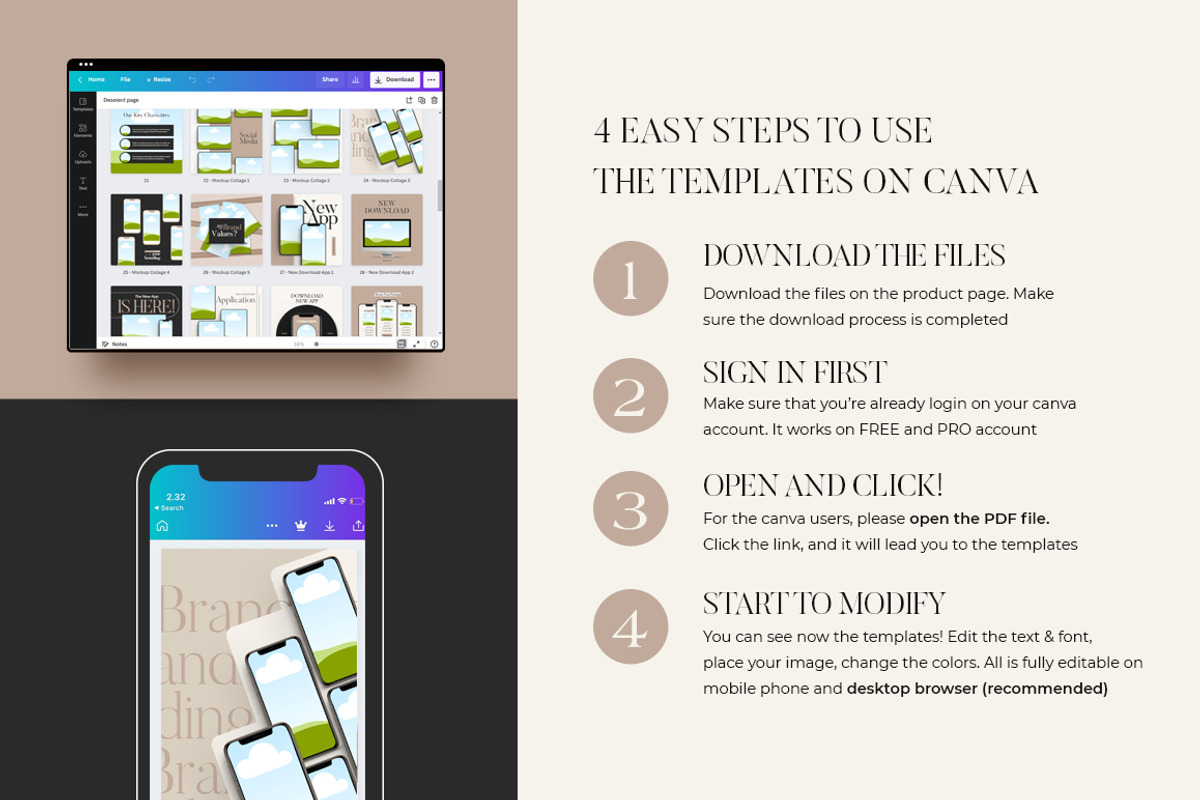 Product Mockup Instagram CANVA PS, a Social Media Template by Eviory (Photo 12 of 12)