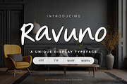 Ravuno | Elegant Display Font, a Handwritten Font by Everyday Perfection (Thumbnail 1 of 5)