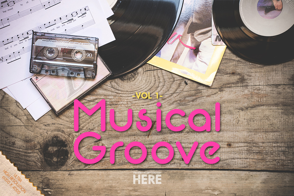 Musical Groove Header/Hero -vol 1-, a Product Mockup by Mister T (Photo 2 of 6)
