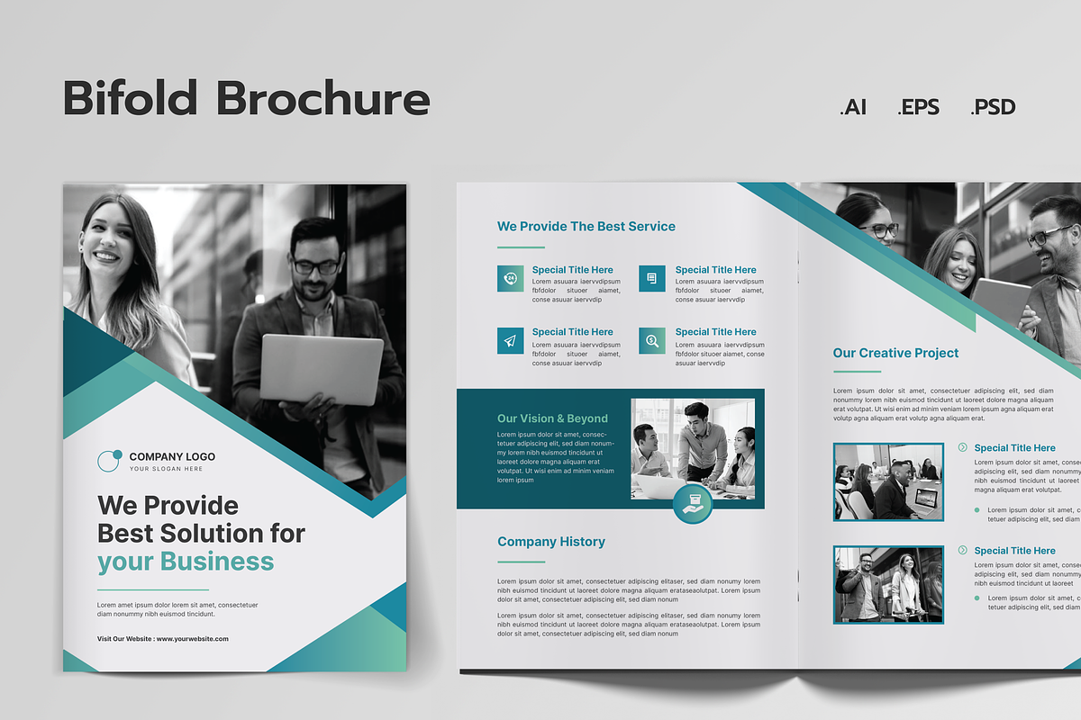 Multipurpose Business BifoldBrochure, a Brochure Template by MMPixelCraft (Photo 1 of 4)