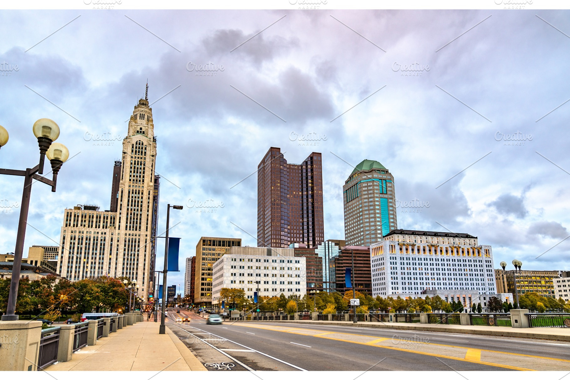 Cityscape of Columbus - Ohio, United, an Architecture Photo by Leonid Andronov