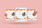 Editable Yoga Flyer Design Template, a Flyer Template by YUDesignStore (Thumbnail 3 of 6)