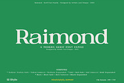Raimond - Serif font family, a Serif Font by Artistic & Unique (Thumbnail 1 of 15)