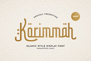 Korimmah - Arabic Style Typeface, a Font by Imoodev (Thumbnail 1 of 5)