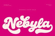 Nebyla - Rounded Script Bold, a Script Font by Sealoung (Thumbnail 1 of 12)
