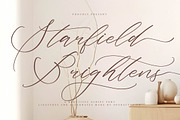 Starfield Brightens, a Script Font by operatype.co (Thumbnail 1 of 15)