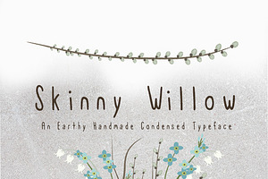 Skinny Willow Earthy Handmade Font