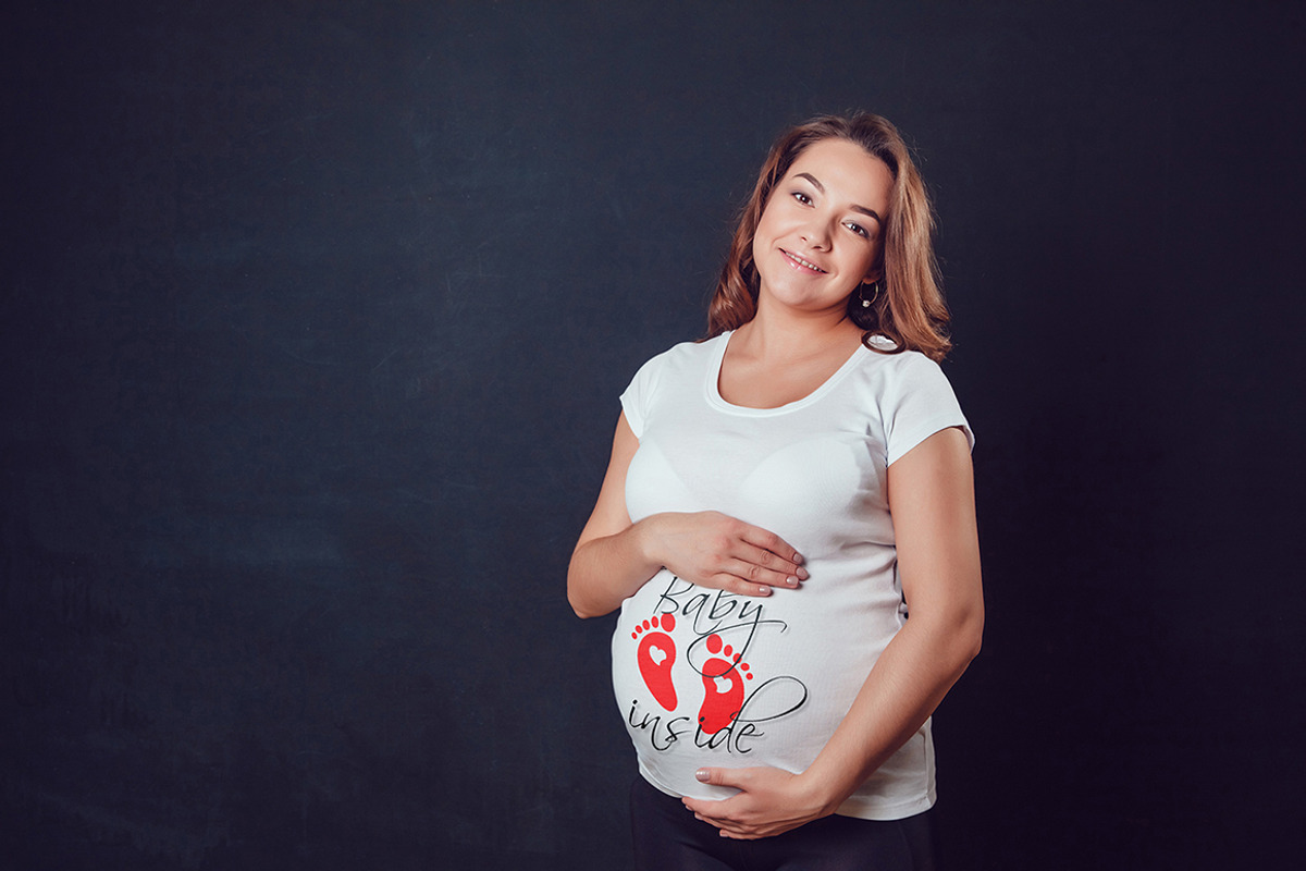 Pregnant Woman T-Shirt Mock-Up, a Shirt Mockup by Freeman Studio (Photo 10 of 13)