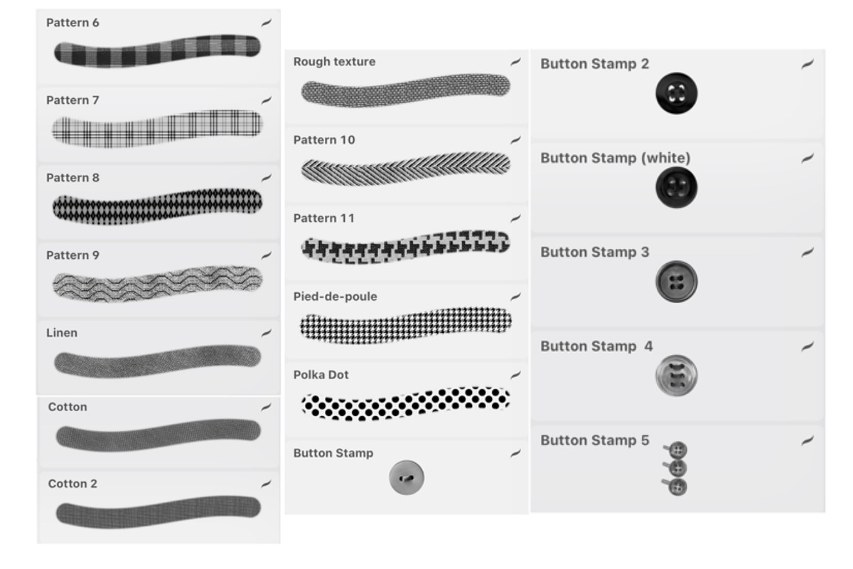 40Procreate brushes shirt drawing, a Brush Add-On by byJuliaKors (Photo 3 of 8)
